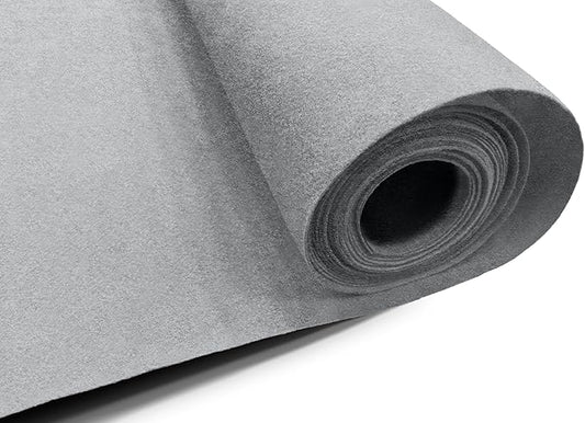 EOVEA | Acrylic Felt Fabric by The Yard - Non-Stiff, Soft Material - 72" Wide - 1.6mm Thick Felt Sheets for DIY Crafts, Sewing, Upholstery, Cushion, Padding(Platinum Grey,Half Yard)