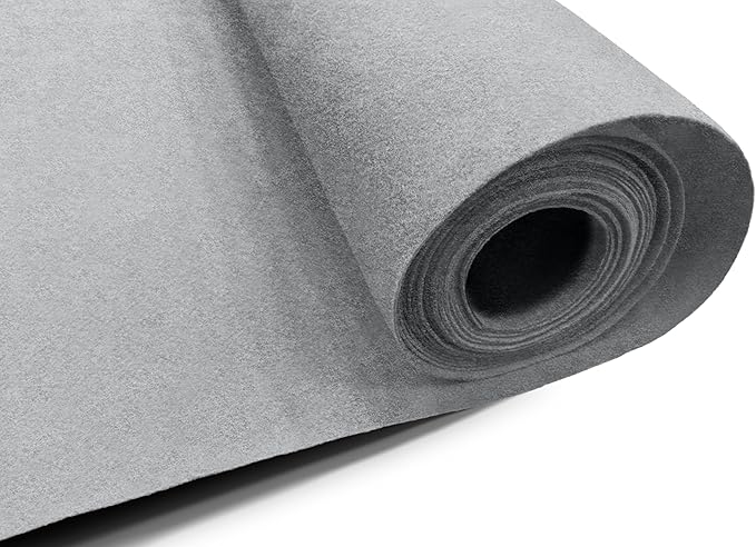 EOVEA | Acrylic Felt Fabric by The Yard - Non-Stiff, Soft Material - 72" Wide - 1.6mm Thick Felt Sheets for DIY Crafts, Sewing, Upholstery, Cushion, Padding(Platinum Grey, 1 Yard)