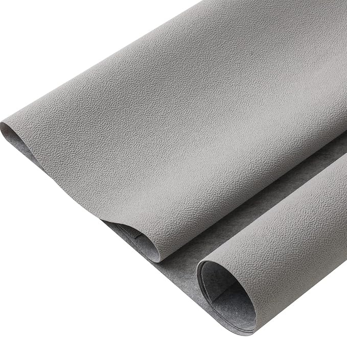 Removable Velvet Flocking Self Adhesive Felt Fabric Liner Gray Velvet Drawer Liner for Jewelry Drawer Craft Felt Fabric Sheet Art & Craft Making 14.2" x 98"