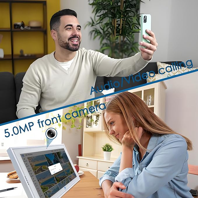 USIN 15.6 inch Digital Calendar with 1080P FHD Touch Screen, Home Organizor, Family Chore Charts and Meal Planner, Video/Audio Calling, Desk and Wall Mounted, Electronic Calendar