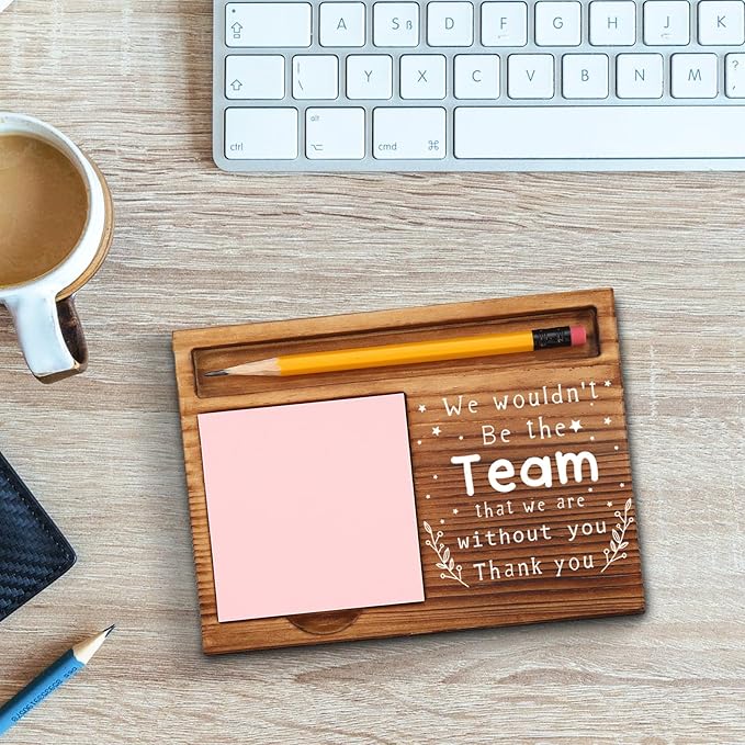 Team Appreciation Gifts for Employees, Team Sticky Note Holder, Employee Appreciation Gifts Bulk Office Team, Team Desk Gifts, Team Thank You Gifts, teammate Quotes Self-Stick Note Pad Holders GAA26