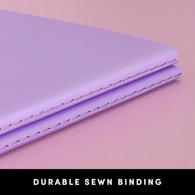 PAPERAGE Soft Cover Lined Journal Notebook, 2 Pack, (Black), 100 Pages, Large 7.5 inches x 9.5 inches, College Ruled, Ideal for Note Taking & Travel Journal