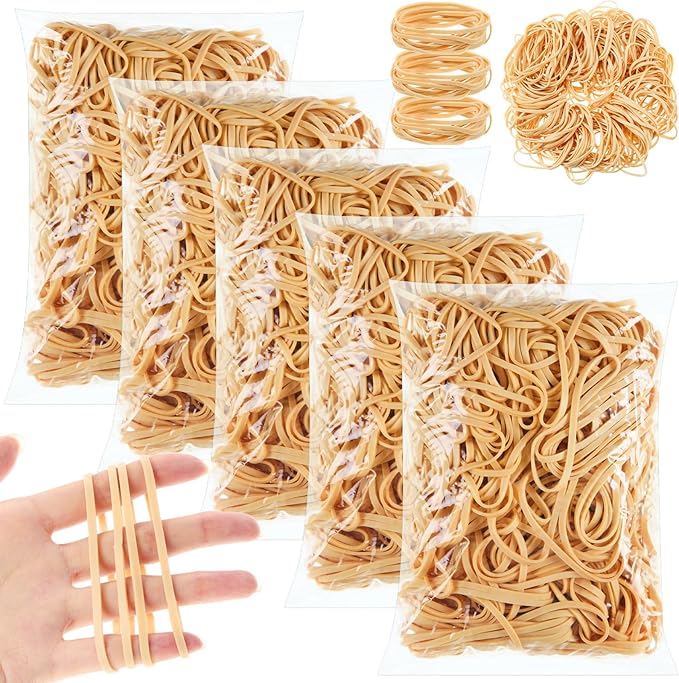 Marspark Rubber Bands Bulk Elastic Rubber Bands 5 lb File Folder Strong Elastic for Office Home Supply Crafts(Size 33)