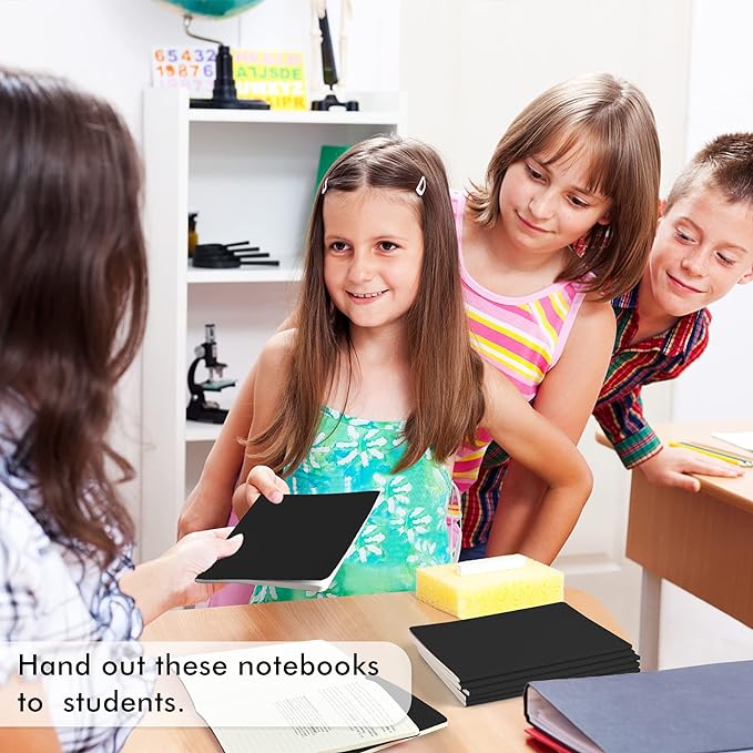 feela 36 Pack Soft Cover Journal Bulk, Lined Blank Travel Journal for Women Men Writing, Notebooks College Ruled for Work, Note Taking Notebook School Business Supplies, 8.2” x 5.5”, A5, Black