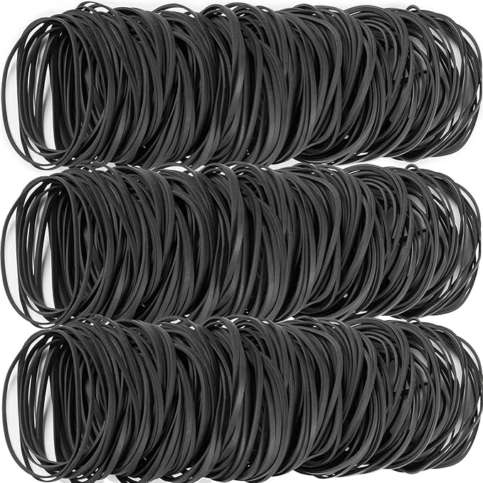 Rubber Bands size #33 Approximately 220 pcs Elastic Bands Black for Office Supply File Folders Litter Box