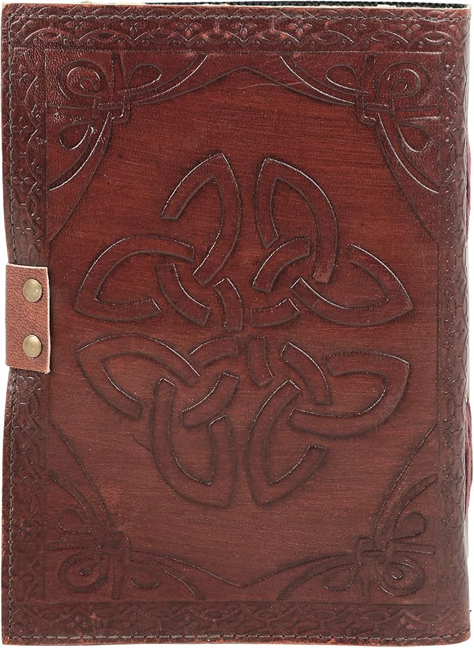 Vintage Leather Journal Handmade Buffalo Non-Refillable Deckle Edge Paper – Leather Bound Journal for Women Men Vintage C-Lock Closure Ideal for Writing & Travel for Artists