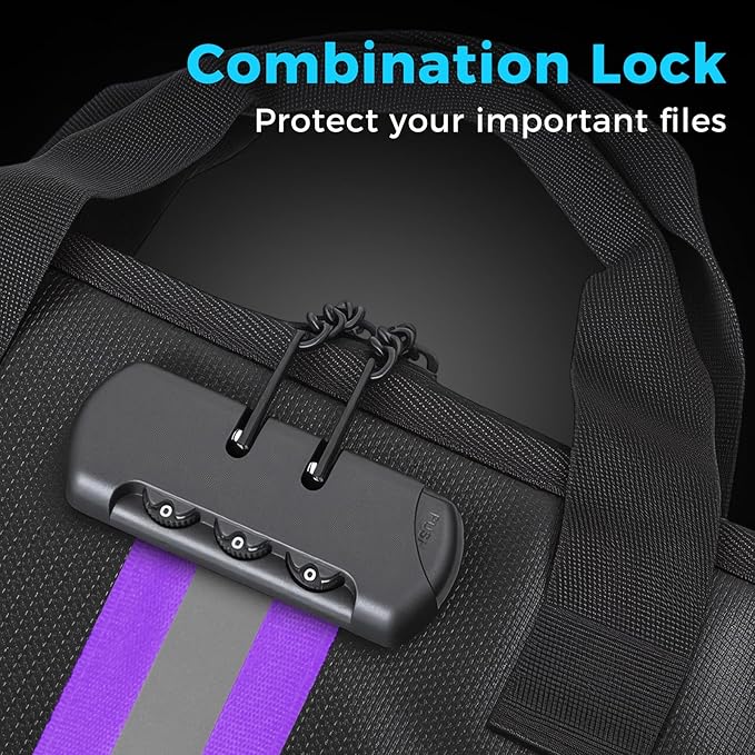 Accordion File Organizer with Combination Lock,Fireproof Expanding File Folder with Multi Pockets,13 Pockets Document Organizer with Handle & Labels,Portable Home Travel Safe Storage Letter A4 Files