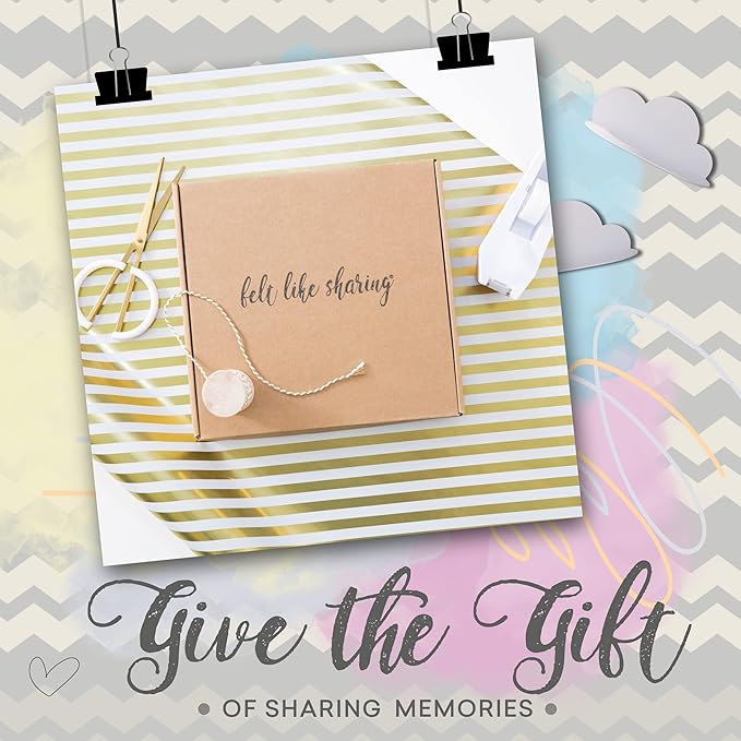 Felt Like Sharing Square Letter Board (Gray Felt - 10”x10”) – Changeable Message Board with 3 Sets of Felt Board Letters – Statement Wall Sign for Quotes, Home or Holiday Decor In Oak Frame