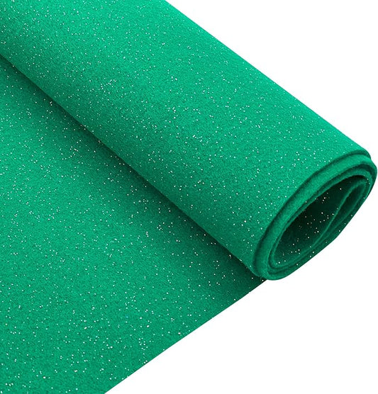 EOVEA | Acrylic Felt Fabric by The Yard - Non-Stiff, Soft Material - 72" Wide - 1.6mm Thick Felt Sheets for DIY Crafts, Sewing, Upholstery, Cushion, Padding(Kelly Green, 1/2 Yard)