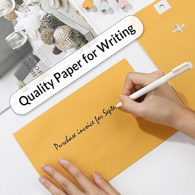 SUNEE 6x9 Clasp Envelopes 100 Count - 6x9 Inch Brown Kraft Envelopes with Clasp Closure – for Home, Office, Business, Legal or School, Great for Filing, Storing or Mailing Documents