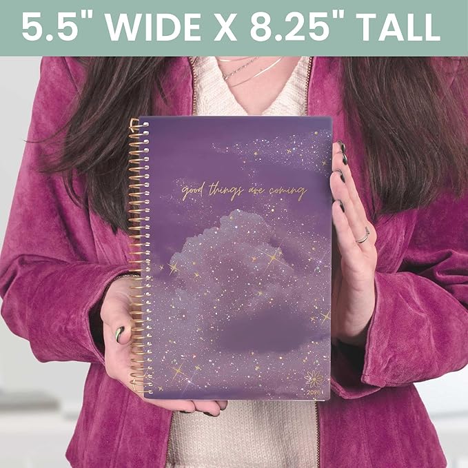 bloom daily planners 2026 Planner (January - December) Calendar Year Organizer - 5.5” x 8.25” - Weekly & Monthly Agenda Book with Stickers & Bookmark - Good Things Are Coming