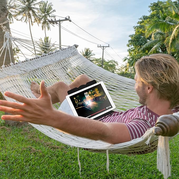 MSDADA 1PC Desk Book Stand Metal Reading Rest Book Holder Adjustable Cookbook Documents Holder Portable Sturdy Bookstands for Recipes Textbooks Tablet Music Books with Page Clips (Black)