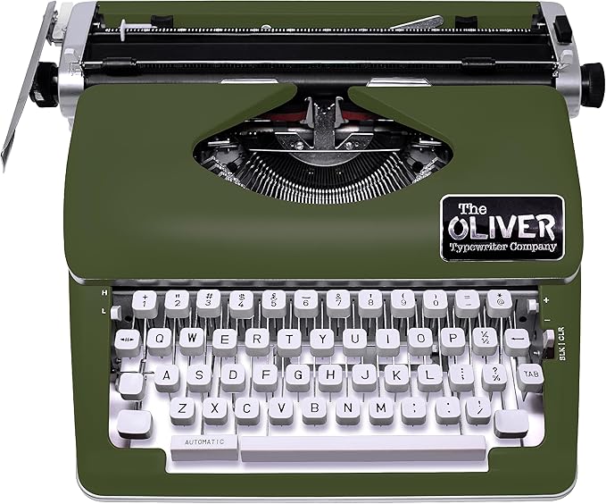 Timeless Manual Typewriter, Olive