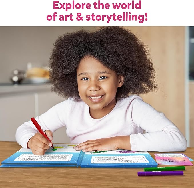 Skillmatics Storybook Art Kit - Create Fairytale Stories, DIY Craft & Writing Kit with 300+ Stickers, Scrapbooking & Journal Activity, Christmas Gifts for Kids Ages 5, 6, 7, 8, 9, 10