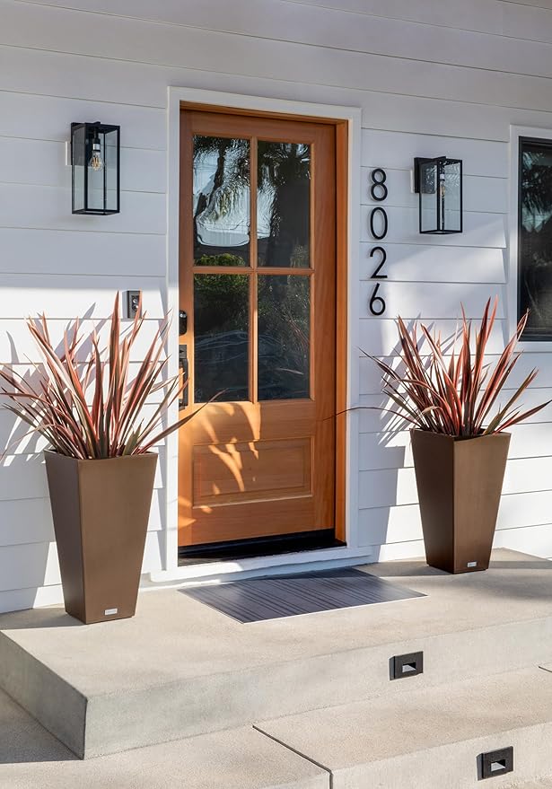 Veradek V-Resin Indoor/Outdoor Taper Planter (26 inch, Espresso)