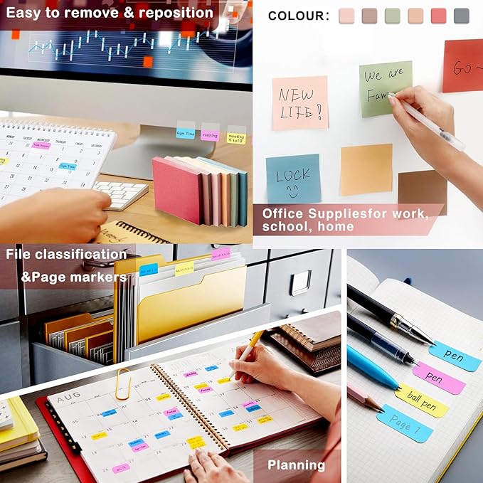 Stationery Gift Set, Bible Journaling Kit with 3PCS A5 Spiral Notebooks, Gel Pens, Steel Bookmark, Sticky Notes & Tabs, Gift Box - Aesthetic Desk Accessories Office Supplies for Women