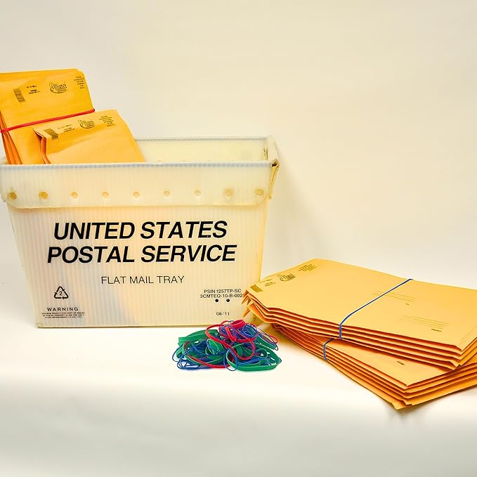 Upgrade Office Supply UPG23454CS Rubber Bands, Assorted Size and Color, 1 lb Bags, 20 Pack Case, USA