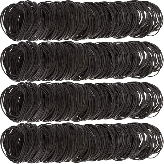 AMUU Rubber Bands black 500pcs #16 Small Rubber Band for Office money School Home size16 Elastic Band 38m m rubber bands