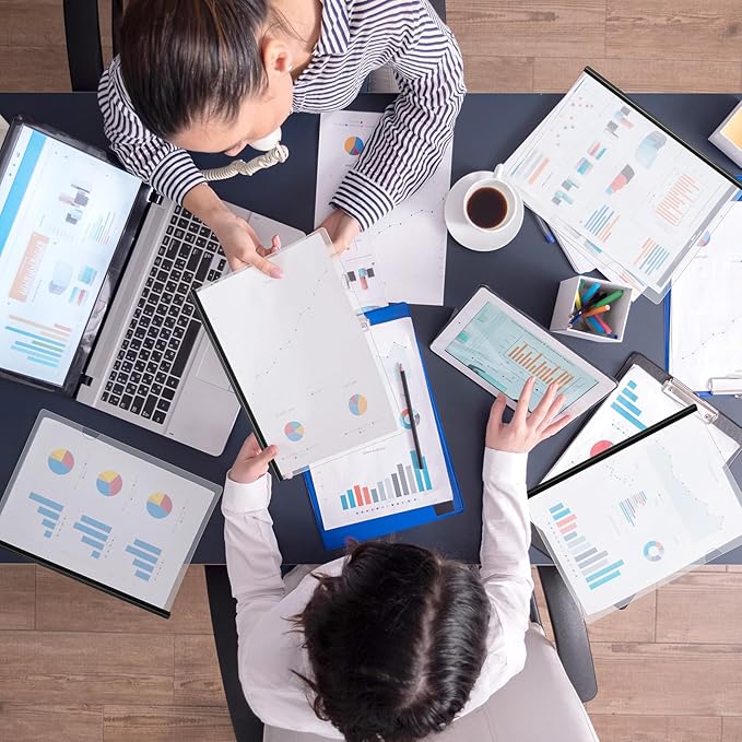 JOERSH 40Pcs Clear Report Covers with Sliding Bar, 40 Sheet Capacity Plastic Binder Paper Protector, Report Folders with Clear Cover for Resume File Documents, Black