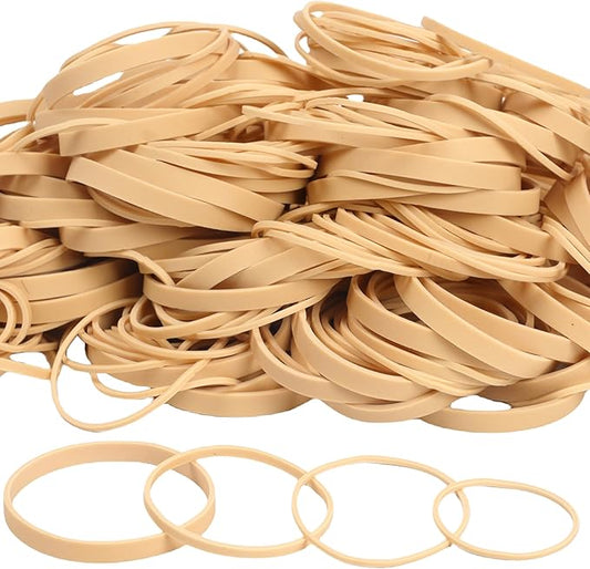 HAIDIBAO-Rubber Bands Assorted Sizes Beige Elastic Bands rubber bands office supplies 227g/0.5lbs size16,size#19,size#33,size#64