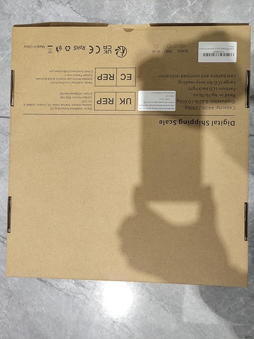 Shipping Scale,440lbs/10g High Accuracy Digital Postal Scale, Durable Alloy Steel Platform, Heavy Duty Scale for Packages, Postage and Luggage, with Hold&Tare function, batteries&USB Powered