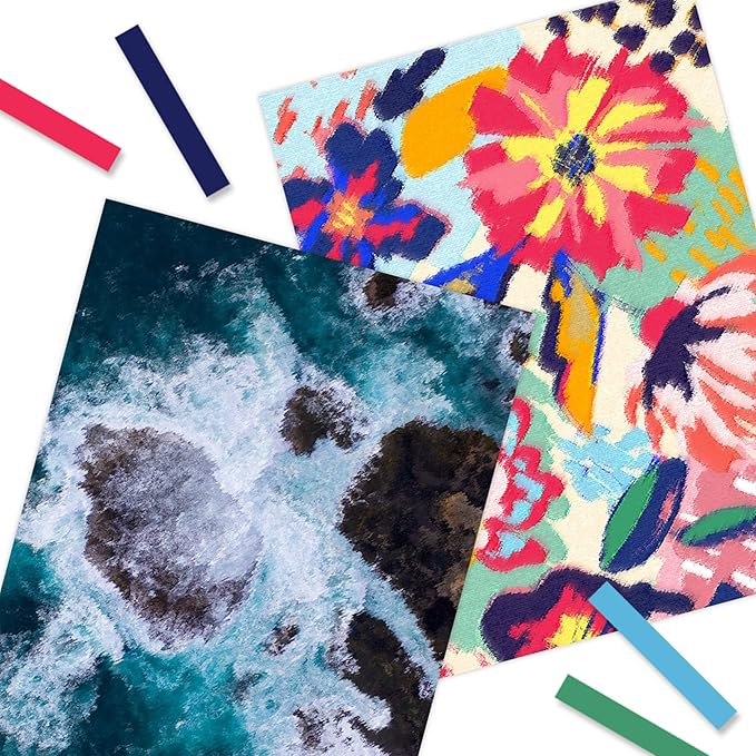 Long Soft Pastels Set - 24 Vibrant Colors, Acid-Free and Non-Toxic, Ideal for Drawing, Blending, and Shading, Perfect for Artists, Students, Beginners and Creative Projects