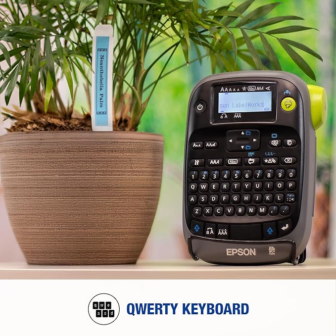 LABELWORKS Epson LW-PX300VP Industrial Label Maker Complete Kit - with Accessories, Sticker Labels, Magnetic Tape Compatible, Only Uses 203 & 205 Shrink Tube Tapes, Portable Handheld Printer