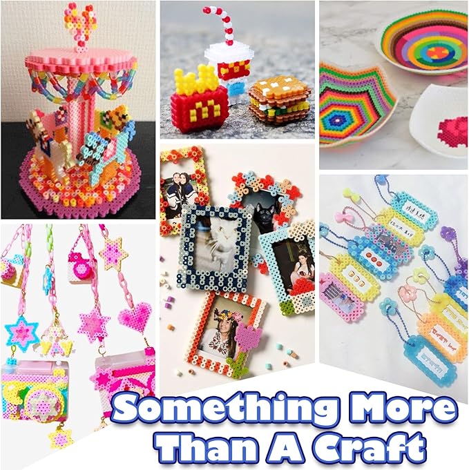 FUNZBO 21000 5mm Fuse Beads Kit - 26 Colors Individual Pack, Christmas Homeschool Arts and Crafts Supplies for Kids, Toys Set, Art Decorations for Room, Toys Gifts for Girls and Boys Age 5+