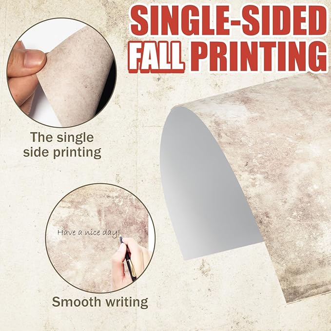 250Pcs Vintage Kraft Stationery Paper and Envelope Set with 100 Letterhead Papers and 50 Envelopes, 10 Design for Letter Writing Invitations Computer Holidays Party Notes, 8.5x11 Inch-Retro