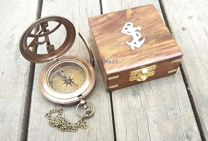 Personalized Compass Gifts, Engraved Custom Sundial Clock, Wedding Gift, Groomsmen Gift, Keepsake, Christmas, Baptism, Graduation, Boy Scouts, Anniversary, Fathers Day, Mothers Day