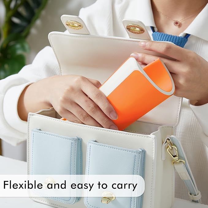 feela 8 Pack Soft Cover Journal Bulk, Notebooks College Ruled for Work, Lined Travel Journal for Women Men, Note Taking Notebook School Supplies Business Writing, 8.2” x 5.5”, A5, Orange