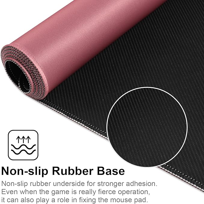 XXL Gaming Mouse Pad 35.4x15.7 Professional Large Mouse Pad & Computer Game Mouse Mat-90x40 Darkpinkus