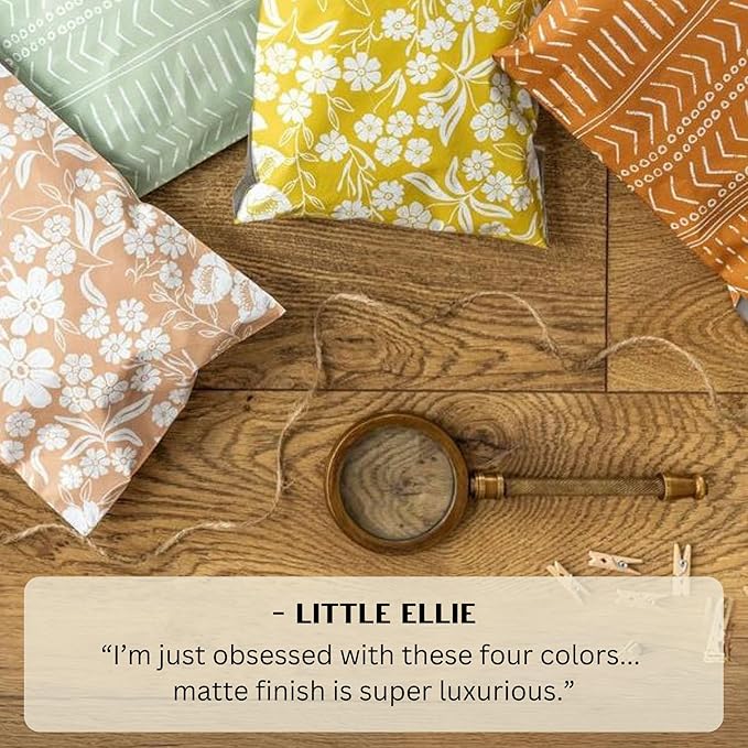 Poly Mailers 10x13 Inch 50 Pack Medium Shipping Bags Strong Thick Mailing Envelopes | Self Sealing Adhesive | Waterproof & Tear Resistant | Small Business Packaging for Clothing - Boho Sage Green