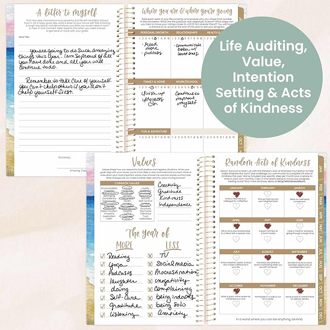 bloom daily planners 2026 Pocket Planner - 4” x 6” - (January 2026 - December 2026) - MINI Weekly/Monthly Agenda Organizer & Calendar Book - Coastal Calm