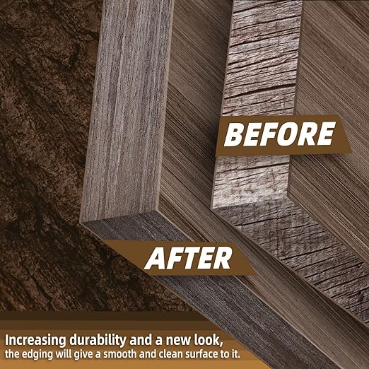 GSCIT Club Walnut Edge Banding, 2 inch x 25ft roll of Veneer Edge Banding Preglued Flexible, Real Wood Tape Banding