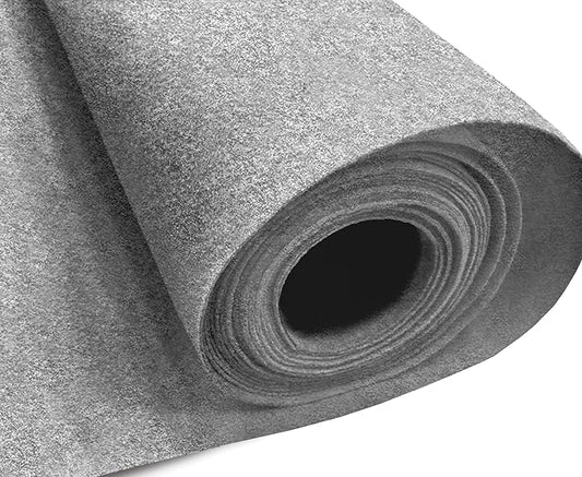 EOVEA | Acrylic Felt Fabric by The Yard - Non-Stiff, Soft Material - 72" Wide - 1.6mm Thick Felt Sheets for DIY Crafts, Sewing, Upholstery, Cushion, Padding(Heather Grey,20 Yard)