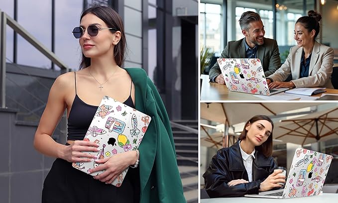 DONGKE for MacBook Air 13 Inch Case 2021-2018, Compatible with A2337 M1 A2179 A1932 Support Retina Display & Touch ID, Hard Shell Plastic Cover with Keyboard Skin - Sardine