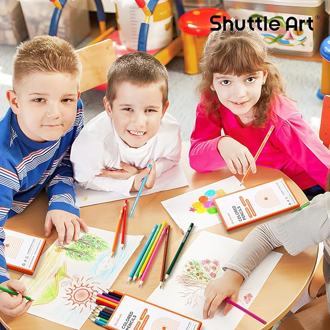 Shuttle Art 360 PCS Colored Pencils Bulk, 12 Assorted Colors, Pack of 30, Break-resistant, Pre-sharpened Colored Pencils for Kids, Bulk Pack School Supplies for Teachers & Students