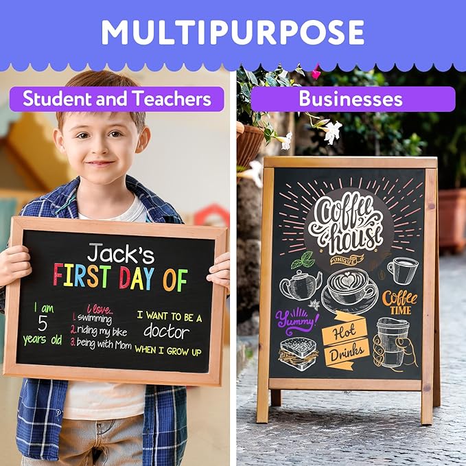 TFIVE Green Liquid Chalk Markers - 2 Pack Bright Colors Erasable Chalk Marker Pens, Reversible Tip, Non-Toxic, for Chalkboards, Signs, Glass, Easy to use Chalk markers TF800