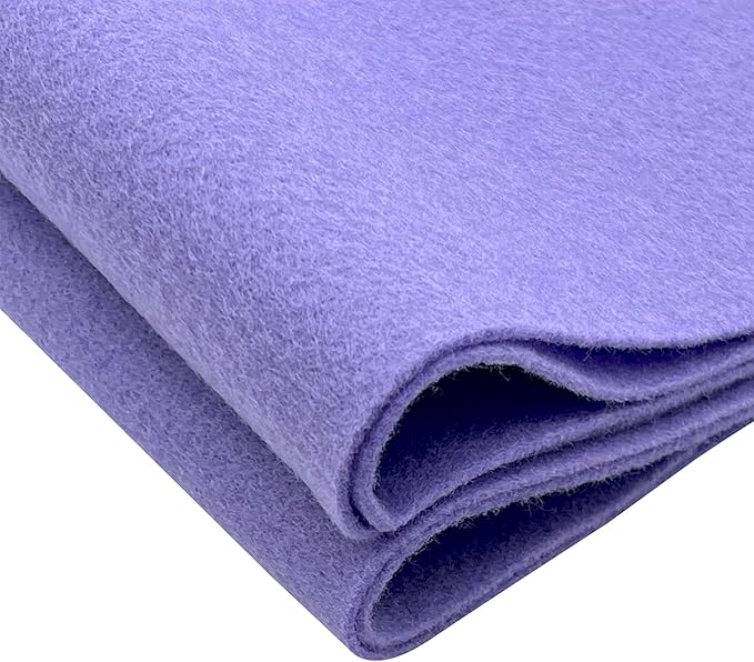 EOVEA | Acrylic Felt Fabric by The Yard - Non-Stiff, Soft Material - 72" Wide - 1.6mm Thick Felt Sheets for DIY Crafts, Sewing, Upholstery, Cushion, Padding(Lavender, Half Yard)