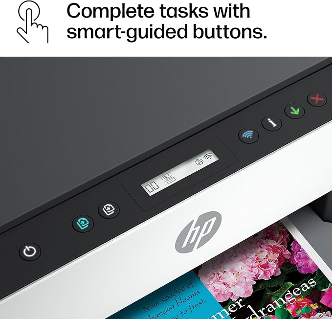 HP Smart Tank 6001 Wireless All-in-One Ink Tank Printer, Scanner, Copier with 2 years of ink included, Best-for-home, Cartridge-free Refillable, AI-enabled (2H0B9A)