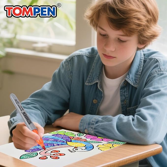 Permanent Markers,Fine Tip,160 Pack Bulk,16 Assorted Multicolor Colors,Waterproof Permanent Marker Pens with Quick Drying on Wood,Plastic,Paper,Metal,Mirror for Office School Classroom Home