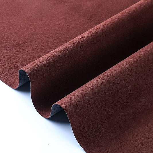 Removable Velvet Flock Self Adhesive Felt Fabric Liner Brown Velvet Drawer Liner for Jewelry Drawer Craft Felt Fabric Sheet Art & Craft Making 14.2" x 98"