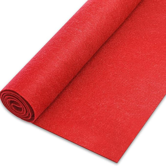 Felt Fabric 1.8 mm Thick 36" x 72" - Soft Durable Felt by The Yard Felt Sheets for Arts and Crafts, DIY Sewing, Crafting Projects (Red)