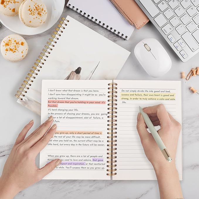 Qabliqo Watercolor Christian Jesus Spiral Notebooks, Jesus Walking on Water Journals for Writing, Prayer Journal, Christian Gifts for Women Men, Religious Notebook for Note Taking, 5.5x8.3 Inch