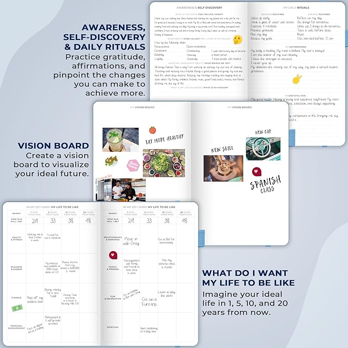 Clever Fox Planner Schedule – Undated Weekly & Monthly Life Planner with Time Slots, Appointment Book & Daily Organizer, A5 (Periwinkle)