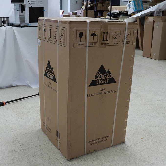 Coors Light Refrigerator - Mini Fridge For Kitchen, Bedroom, Office, Dorms, Cuarto, Cool Storage For Wine, Drink, Beverages, Compact Free Standing, Neveras Pequeñpara, 3.2 Cubic Feet Capacity, White