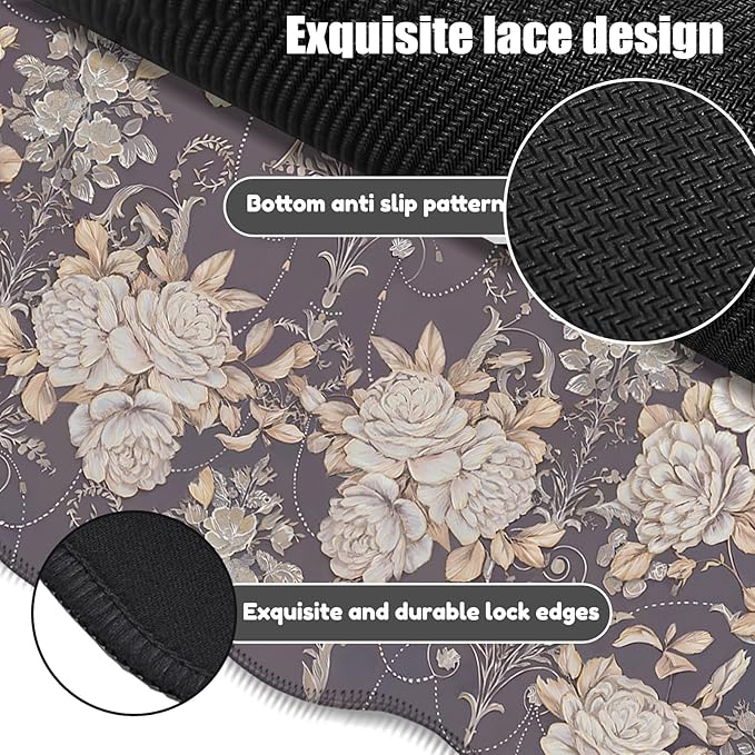 Galdas Gaming Mouse Pad XXL XL Large Long Extended Big Mousepad Non-Slip Rubber Keyboard Mouse Pad with Stitched Edges for Laptop Home Office (35.48x15.75x0.08 Inch)