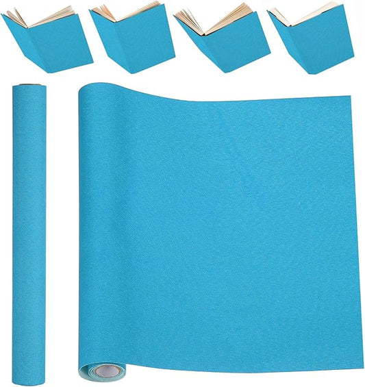 PATIKIL Book Binding Cloth, 51 x 11 Inches Book Cloth for Binding Repairing Fabric Surface Paper Backed Bookbinding Supplies, Blue