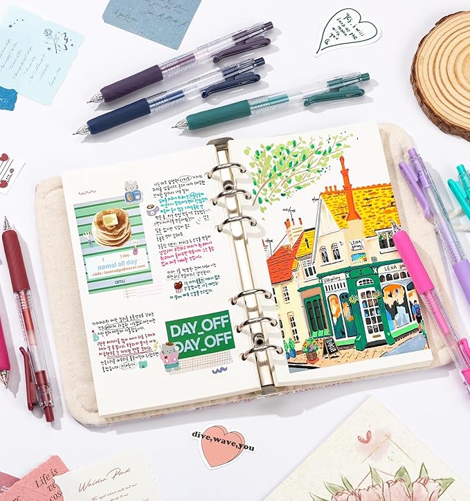 Gel Pens For Coloring, 72 Colors Retractable Colored Pens for Black Paper & White Paper, 0.7mm Fine Point Colorful Pens for Coloring, Writing, Drawing, Journaling, Note Taking, School, Office, Home